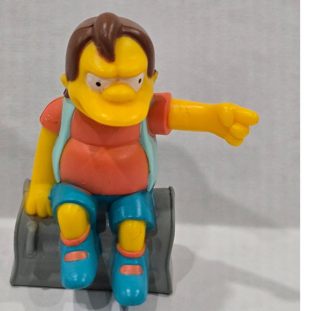 Vintage 2007 The Simpsons Movie Nelson Muntz Burger King Figure